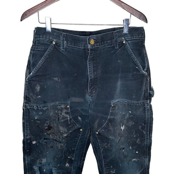 VTG USA Carhartt Double Knee pants B01 Men’s size 34x32 Original Dungaree Fit - Picture 2 of 7